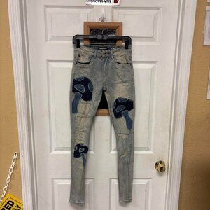 Serenede Earthly Mushrooms Fitted stitched jeans